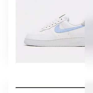 Nike Air Force 1 White and Light Blue